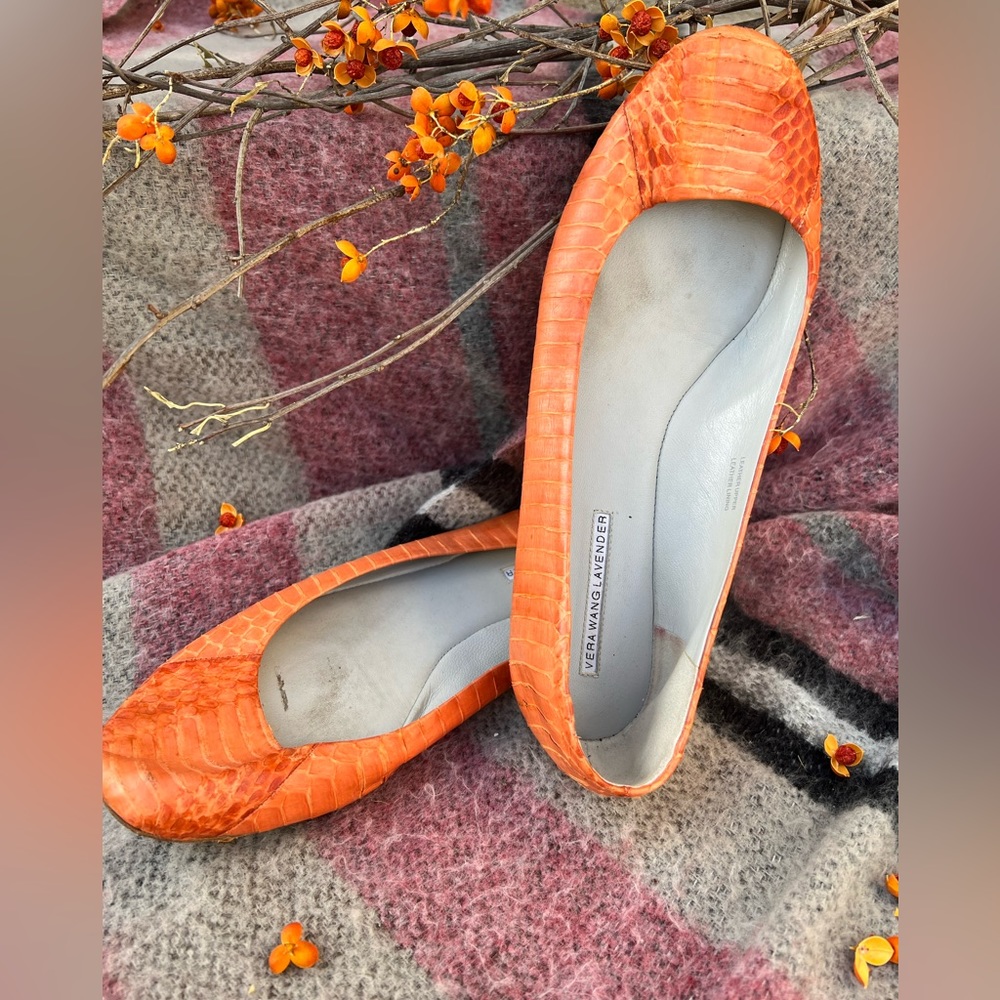 Orange  Vera Wang Flats